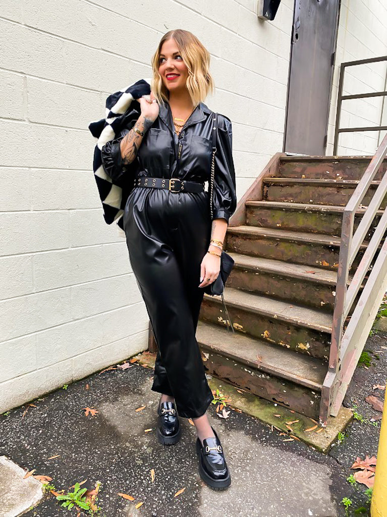 JUMPSUIT IN LEATHER