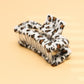 FUZZY LEOPARD HAIR CLIP