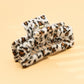 FUZZY LEOPARD HAIR CLIP