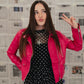 FLAVOR OF THE WEEK MOTO JACKET IN BOSSY PINK