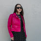 FLAVOR OF THE WEEK MOTO JACKET IN BOSSY PINK