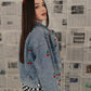 ELECTRIC CHERRY DENIM JACKET