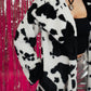 COSMIC COWGIRL LONGLINE FAUX FUR COAT