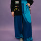 BOYS TEARS WIDE LEG SATIN PANTS