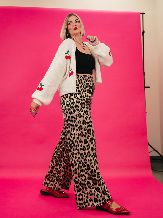 RUNNING WILD LEOPARD PRINT PANTS