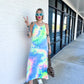 SUMMER MOON TIE DYE MAXI DRESS IN COTTON CANDY