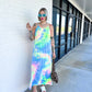 SUMMER MOON TIE DYE MAXI DRESS IN COTTON CANDY