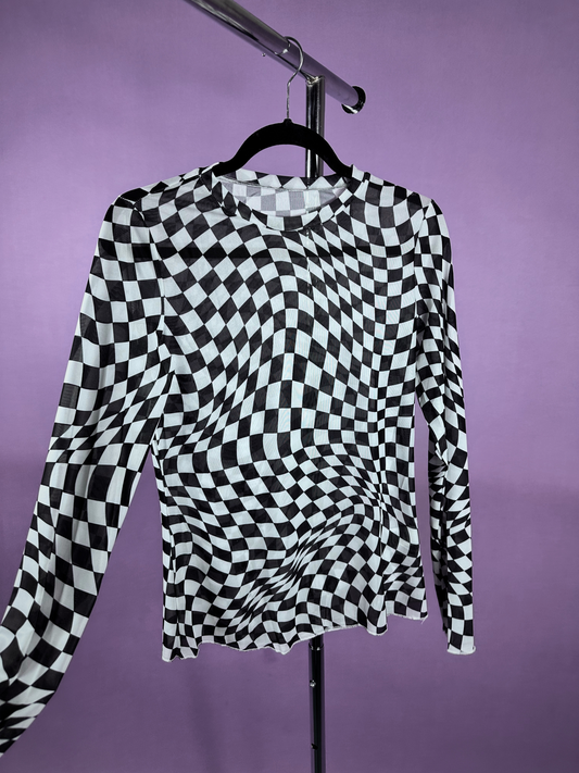 TRENDSETTER CHECKERED MESH TOP *S-XL!*